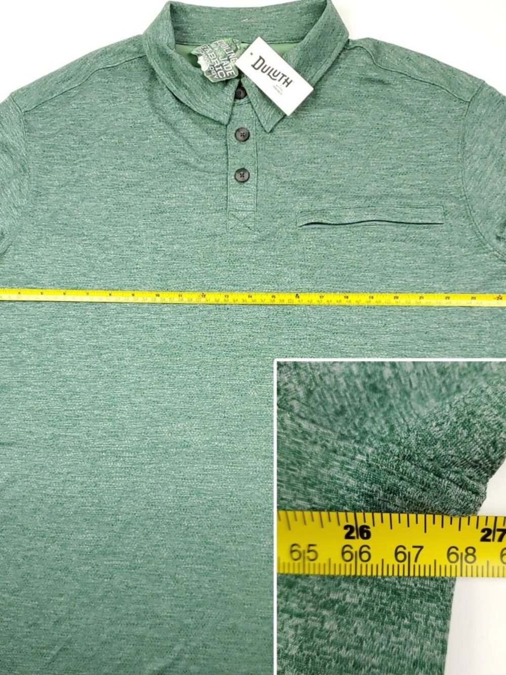 Duluth Trading Armachillo Polo Shirt Moisture Wicking Cooling Men XL Relaxed NWT - Picture 5 of 9